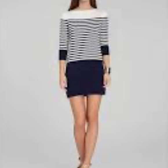 BCBGMaxazaria Navy striped sweater minidress, S - Picture 1 of 3